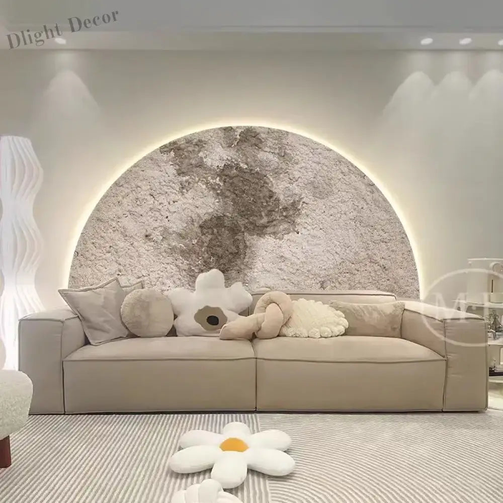 Dlight Decor LED Moon Wall Lamp with Remote Dimming Wall Art