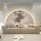 Dlight Decor LED Moon Wall Lamp with Remote Dimming Wall Art