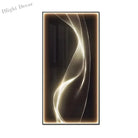 Dlight Decor Linear Wall Lamp for Modern Interiors A / 100X50CM / Dimmable warm light|Gold border Wall Art