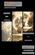 Dlight Decor Luminous Wall Clock with Elegant Glow Wall Art