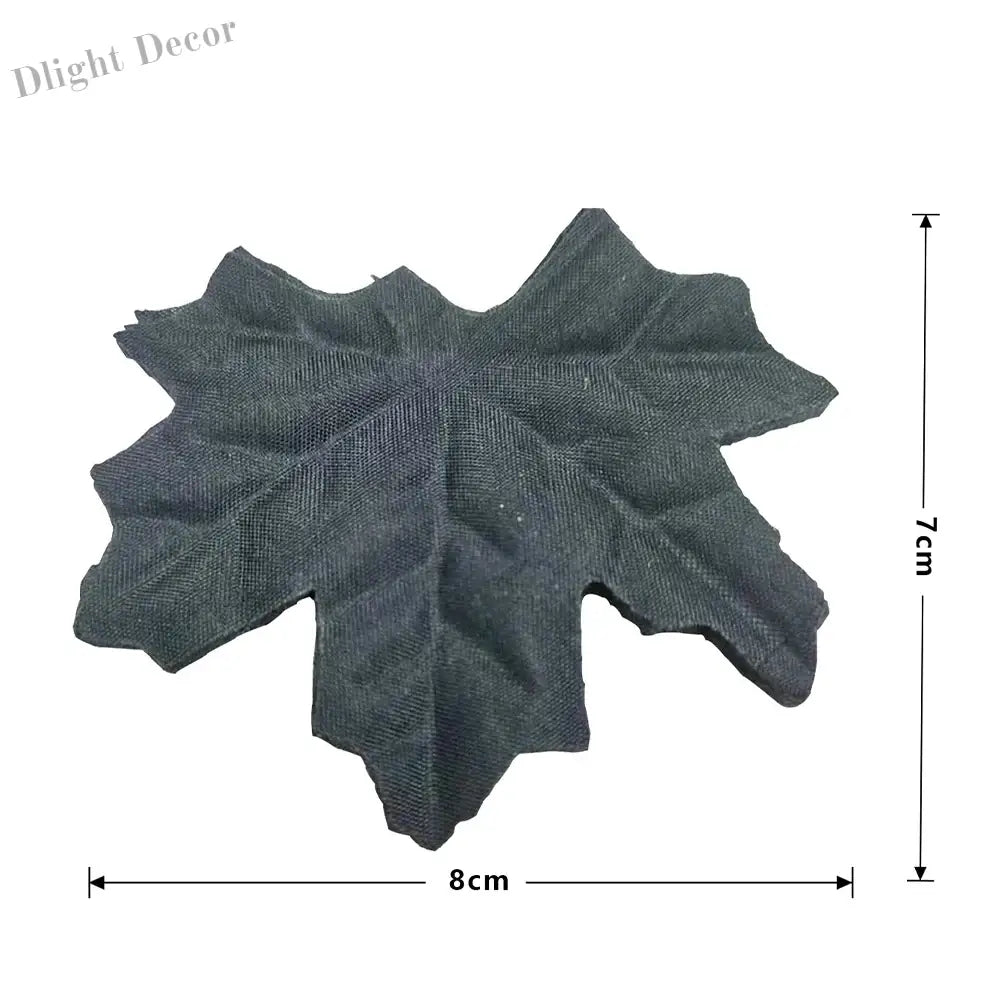 Dlight Decor Maple Leaves Set for Autumn Wall and Table Decor 8cm Black 50pcs