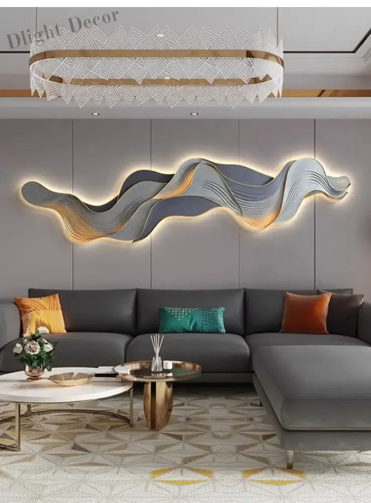 Dlight Decor Mountain LED Wall Art Light Panel Wall Art