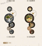 Dlight Decor Nine Fish Clock Wall Light Mural Wall Art