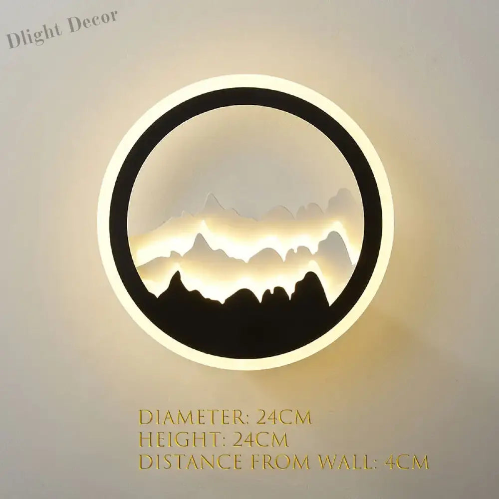 Dlight Decor Nordic Character Glow Wall Lamp 6 / 24X24X4 / 3500-5500K|18-25W Wall Art
