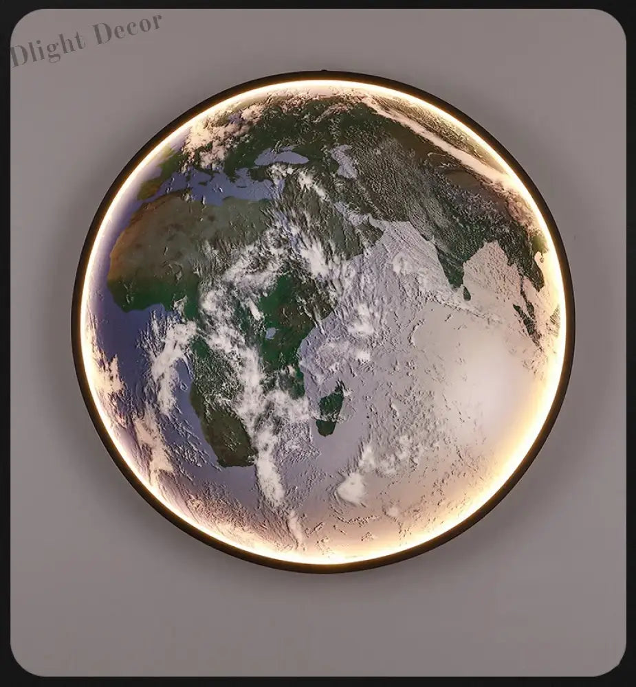 Dlight Decor Planet Mural Wall Light for Interiors Wall Art