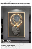 Dlight Decor Reindeer Wall Glow for Luxe Entry Spaces Wall Art