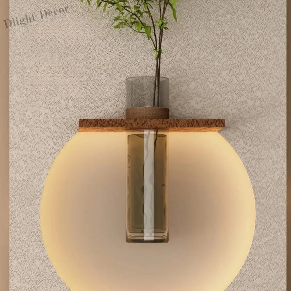 Dlight Decor Sandstone Vase Wall Lamp for Hallways Wall Art