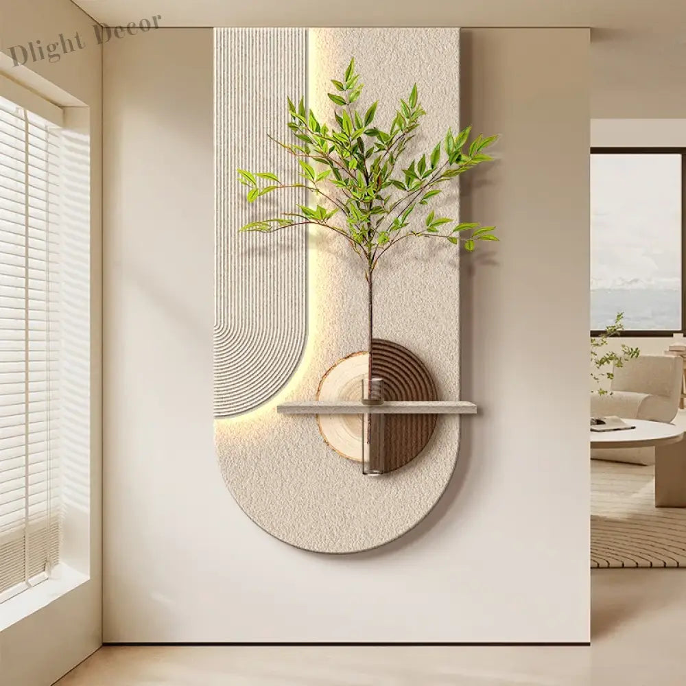 Dlight Decor Vase Plant Wall Lamp for Entry Spaces Wall Art