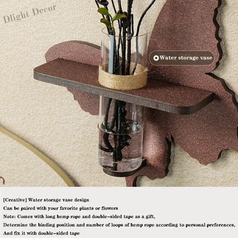 Dlight Decor Vase Plant Wall Lamp for Entry Spaces Wall Art