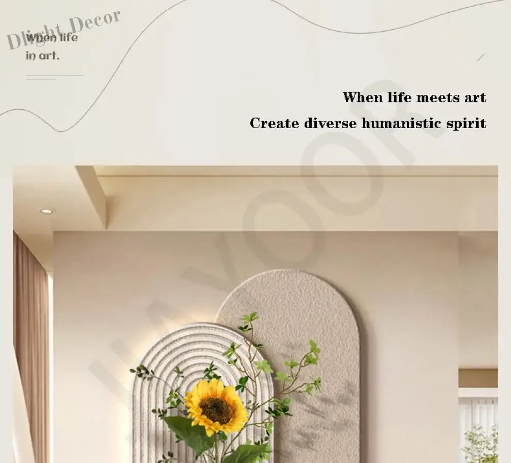 Dlight Decor Vase Plant Wall Lamp for Entry Spaces Wall Art