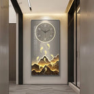 Dlight Decor Wall Clock Lamp with Crystal Glow Wall Art