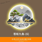 Dlight Decor Wealth Landscape Wall Lamp Mural F / 108X90 / Warm light Wall Art