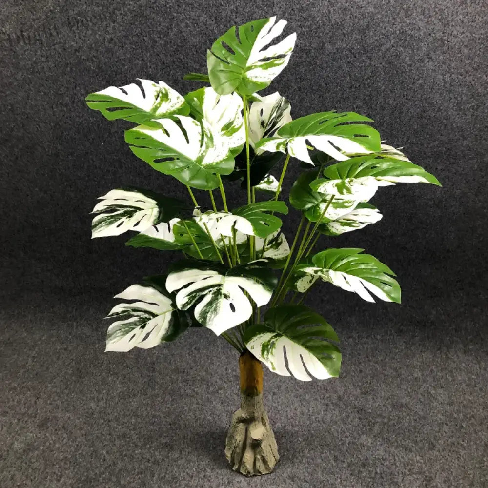 Dlight Decor White Monstera Palm for Bold Floor Styling