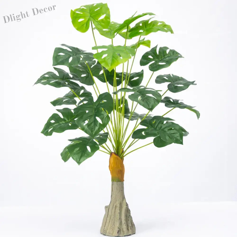 Dlight Decor White Monstera Palm for Bold Floor Styling G / 95cm 24 Leaves