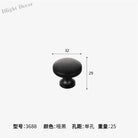 Dual tone Long Kitchen Cabinet Handles – Multicolor Wardrobe and Drawer Knobs Black single hole Handles