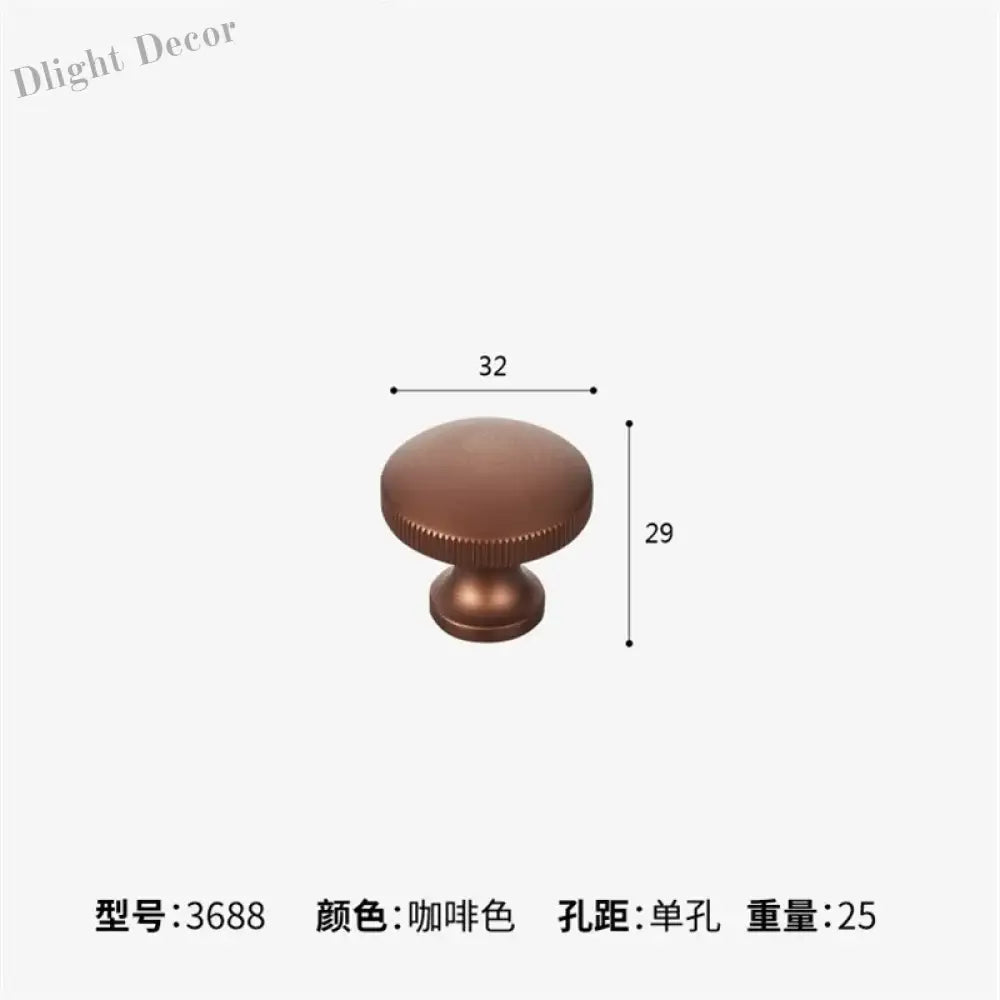 Dual tone Long Kitchen Cabinet Handles – Multicolor Wardrobe and Drawer Knobs Brownsingle hole Handles