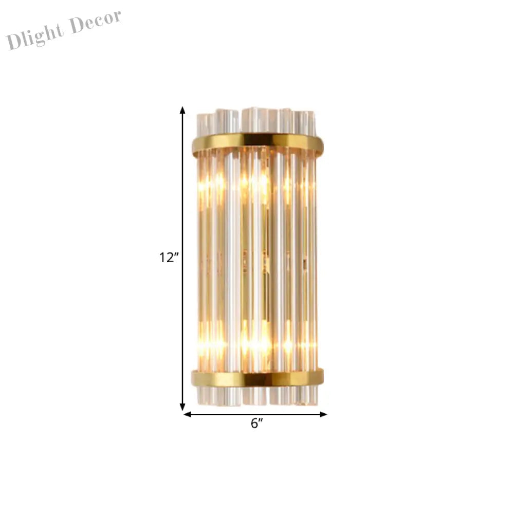 Elara’s Modern Gold Crystal Wall Sconce: Elegance Meets Functionality