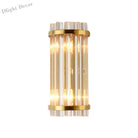 Elara’s Modern Gold Crystal Wall Sconce: Elegance Meets Functionality