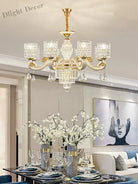 Elegant European Style Crystal Chandelier - A Light Luxury Atmosphere Fixture For Living Rooms