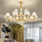 Elegant European Style Crystal Chandelier - A Modern Light Luxury Fixture For Living Rooms Bedrooms