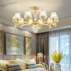 Elegant European Style Crystal Chandelier - A Modern Light Luxury Fixture For Living Rooms Bedrooms