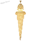 Elegant European - Style Crystal Chandelier - Ideal For Duplex Buildings Hotel Villas And Grand