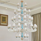 Elegant European - Style Duplex Building Chandelier - Ideal For Villa Living Rooms Grand Halls And