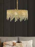 Elegant Golden Round Chandelier - A Creative New Design For Living Rooms Dining And More Chandelier