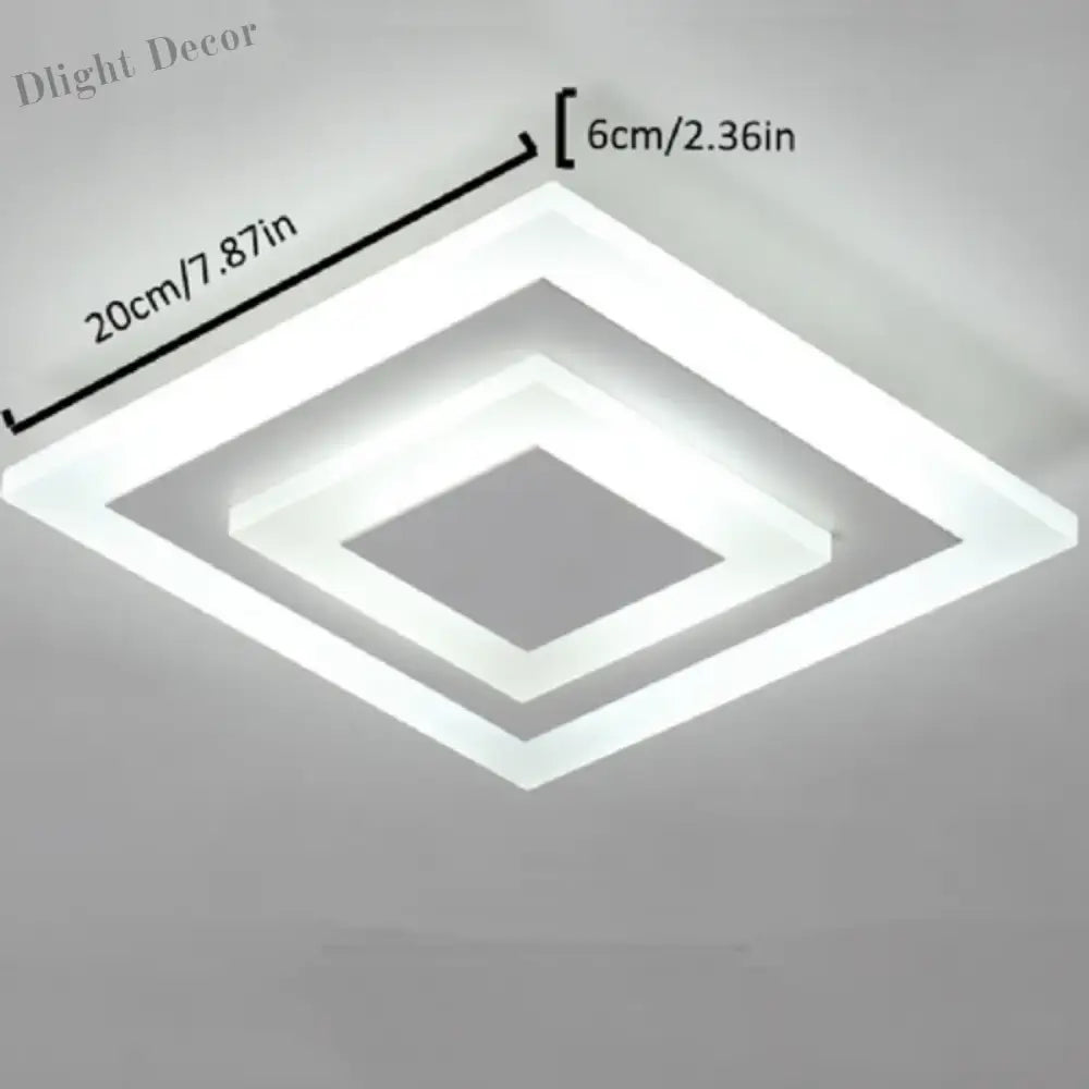 Elegant Led Acrylic Ceiling Light - Dimmable Lighting Fixture For Living Room Bedroom And More