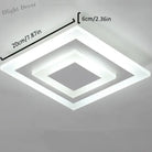 Elegant Led Acrylic Ceiling Light - Dimmable Lighting Fixture For Living Room Bedroom And More