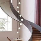 Elegant Led Staircase Chandelier - Illuminate Your Duplex Apartment With Modern Luxury Pendant