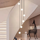 Elegant Led Staircase Chandelier - Illuminate Your Duplex Apartment With Modern Luxury Pendant