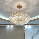 Elegant Led Transparent Crystal Chandelier - A Modern Light Luxury Fixture For Living Room Decor