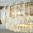 Elegant Led Transparent Crystal Chandelier - A Modern Light Luxury Fixture For Living Room Decor