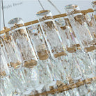 Elegant Led Transparent Crystal Chandelier - A Modern Light Luxury Fixture For Living Room Decor