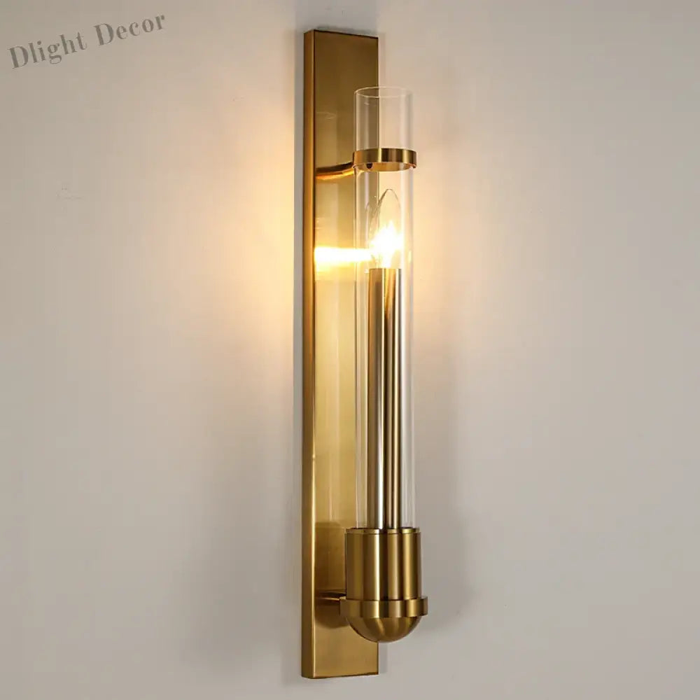 Elegant Modern American Style Wall Lamp - Golden Luminaire Perfect For Creating A Home Atmosphere