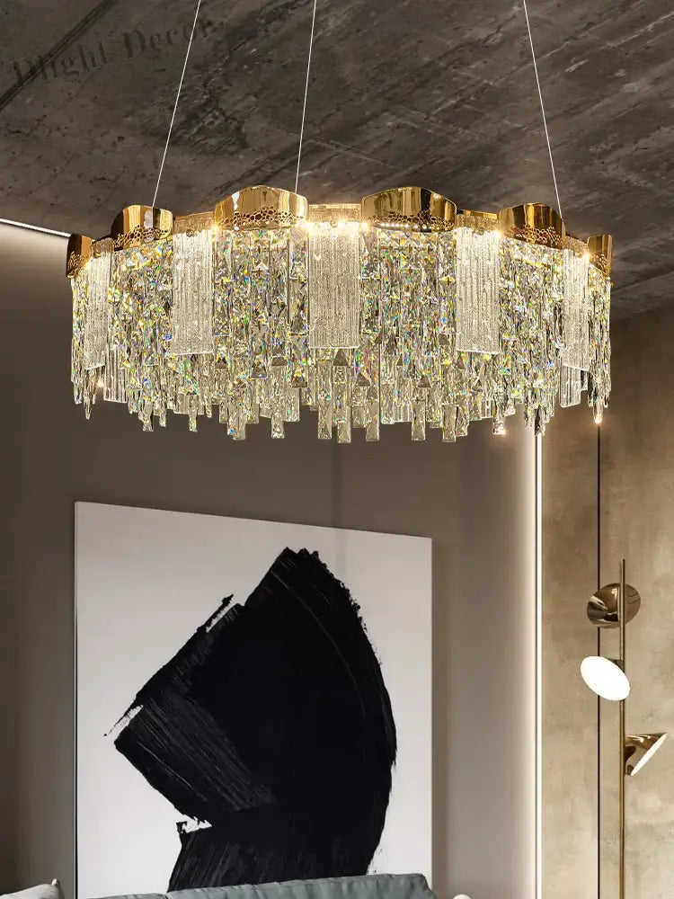 Elegant Modern Circular Crystal Chandeliers - Adding Light Luxury And Creativity To Your Living