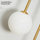 Elegant Modern Wall Lamp With Glass Ball Lampshade - Led Gold Luminaire Ideal For Home Decor Living