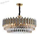 Elegant Post - Modern Black Crystal Chandelier - A Simple Atmosphere Fixture For Living Rooms