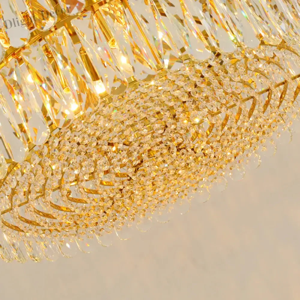 Elegant Post - Modern Crystal Chandelier - Stainless Steel Starry Lamp For Living Rooms Bedrooms