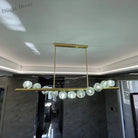 Elegant Rectangle Copper Chandelier - A Luxurious Crystal Light Fixture For Kitchen Islands Hotel