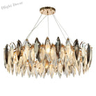 Elegant Round Gold Led Crystal Chandelier - A Modern Luxury Lighting Fixture For Dining Rooms