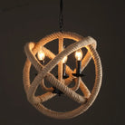 Elevate Your Space With Industrial Charm: The Factory Beige Globe Chandelier Pendant Lighting