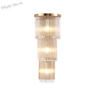 Elevate Your Space With The Luxurious Gold Crystal Wall Sconce