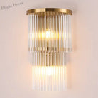 Elevate Your Space With The Luxurious Gold Crystal Wall Sconce