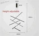 Elevate Your Space With The Modern Black Stair Chandelier 7 Heads - 100Cm / White Light Pendant
