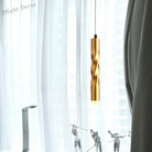 Eliana Captivating Rope Pendant: Modern Elegance In Gold