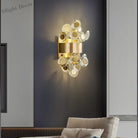 Eliana - New Modern Wall Sconce Lighting For Bedroom Brushed Gold Crystal Lamps Home Decoration Led