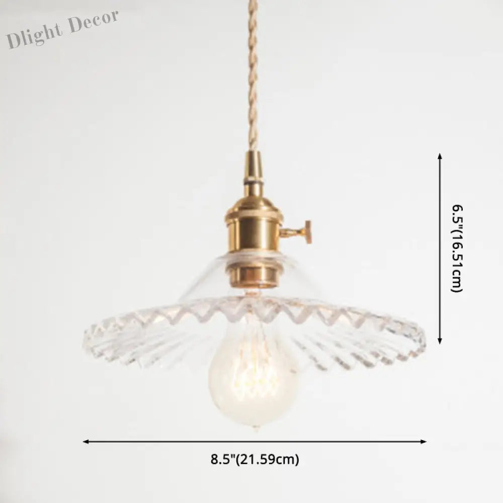 Eliana Scalloped Pendant: Vintage Charm With Green Hue (Multiple Color Options)