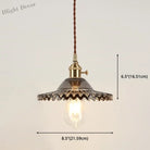 Eliana Scalloped Pendant: Vintage Charm With Green Hue (Multiple Color Options)
